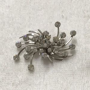 Vintage Crystal Rhinestone Starburst